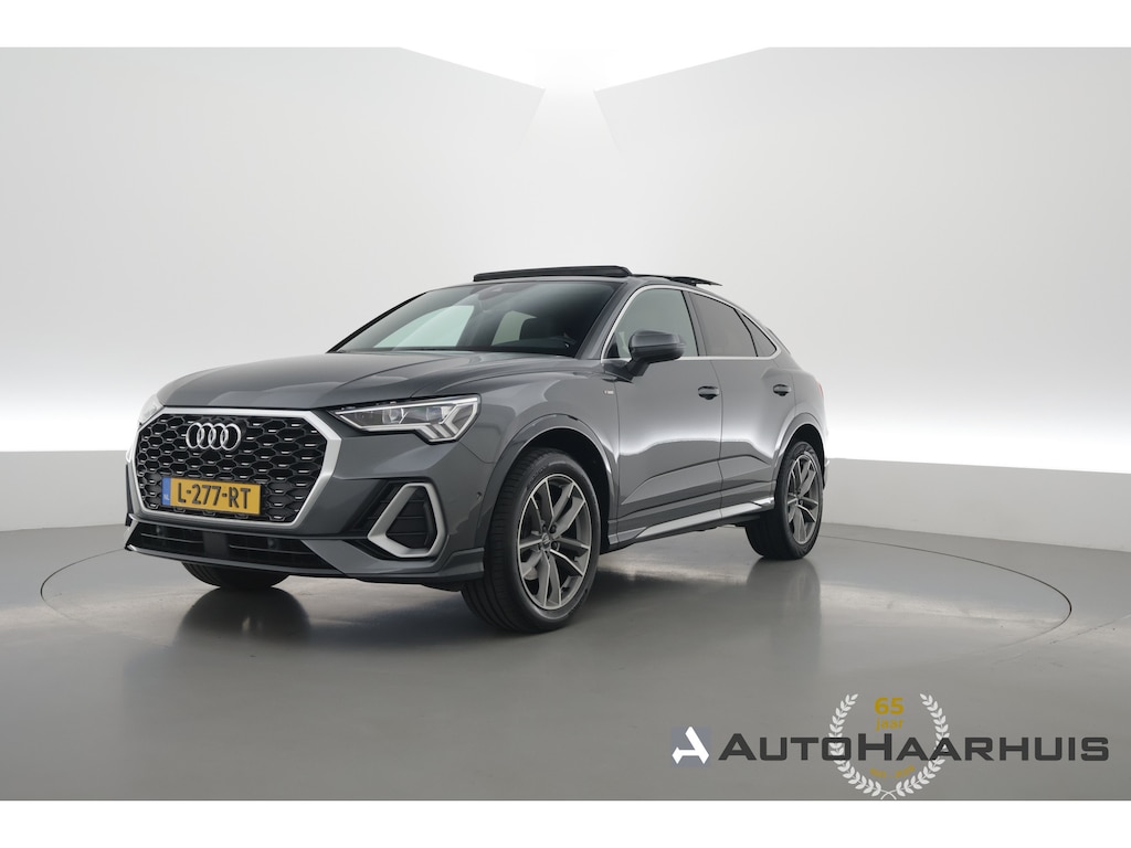 Audi Q3 Sportback 35 TFSI Pro Line S | Rijklaar! | S/K-Dak | Elek. Trekhaak | Dig. Cockpit | Dodehoek | Elek. Stoel | B&O-Audio | Adapt. Cruise | Stoelverw. | NAV+App.Connect | Elek.Klep | LED | 19'' V