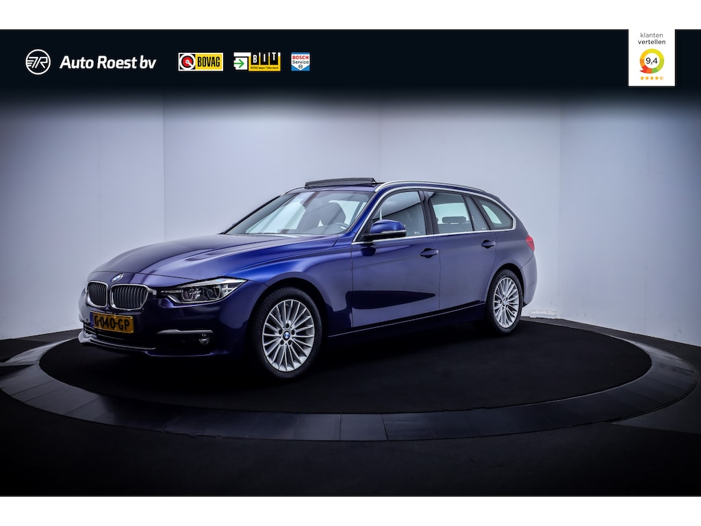 BMW 3-Serie Touring 318iA LUXURY Edition PANO | FULL LED | LEDER | ELEK TREKHAAK | NAVI | STOELVERW | PDC V+A | LMV