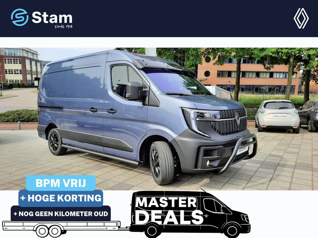 Renault Master T35 2.0 dCi 130 L2H2 Advance Stam Limité 75 Bullbar | Sidebars | 17"inch Lichtmetalen velgen