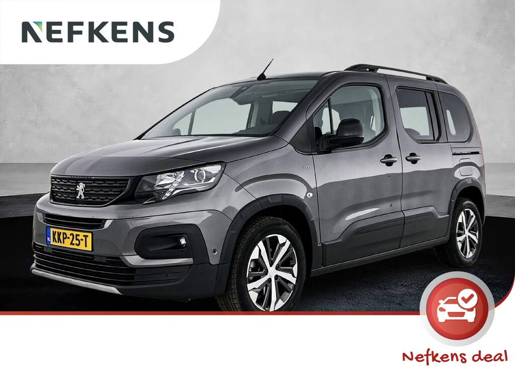 Peugeot Rifter GT 130pk Automaat | Navigatie via Apple Carplay / Android Auto | Achteruitrijcamera | Climate Control | Cruise Control | Parkeersensoren v+a | Dodehoeksensor | Keyless | Elektrisch inklapbare spiegels | Bluetooth | DAB+ radio | Multifunctioneel lederen stuurwiel | Donker getint glas | Trekhaak | 2x Schuifdeur | 17" lichtmetalen velgen |