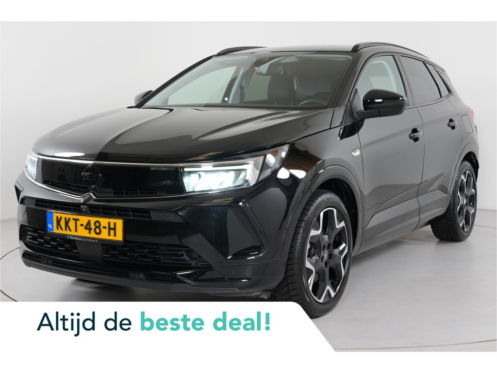 Opel Grandland 1.6 Turbo GS Line 225 pk PHEV | SOH 100% | Trekhaak | Leder | 360 Cam | Stl. verw./verk. | El. achterklep  | Adaptive Cruise |