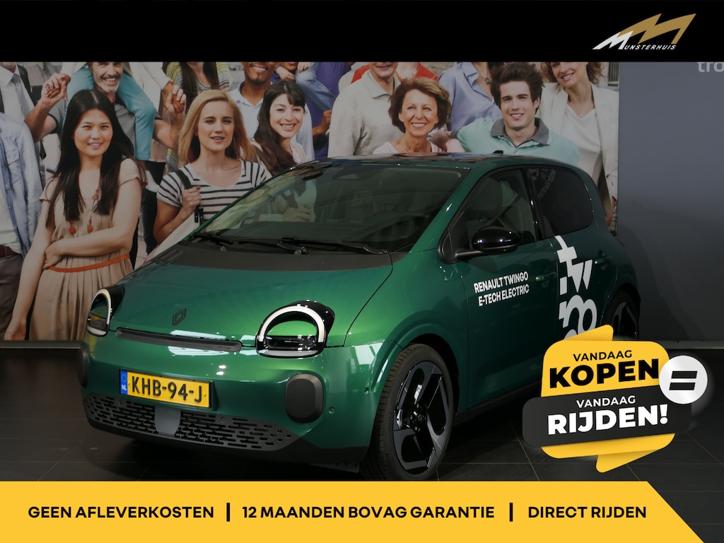 Renault Twingo urban range techno 80pk - Occasion Lease vanaf €474p/m - Demo! - Stoelverwarming - Parkeerassistent - Dodehoek