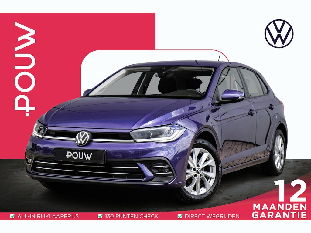 Volkswagen Polo 1.0 TSI 95pk Style | Navigatie | Cruise Control Adaptief | Parkeersensor Voor & Achter