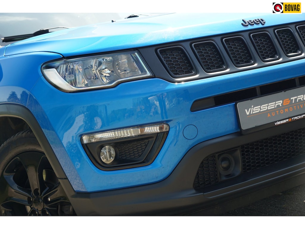 Jeep Compass 1.4 MultiAir Night Eagle FWD | Hydro Blue Metallic | NAV/Camera/Carplay/Cruise/Clima/PDC - Superstoer!