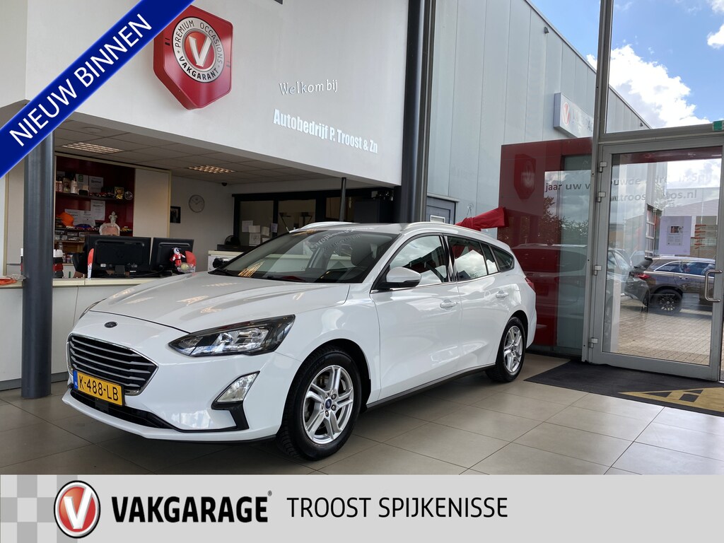 Ford Focus Wagon 1.0 EcoBoost Trend Edition Business,Navigatie,Achteruitrijcamera,Spraakbediening,Elektrische-Trekhaak,Airco&Cruiscontrol,V&A Sensoren,DAB,Telefoonlader,16 Inch Lmv