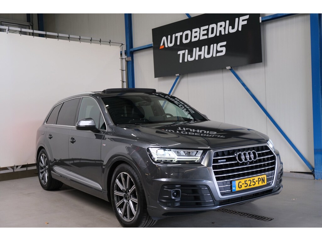 Audi Q7 3.0 TDI ultra quattro Pro Line 2x S-Line Automaat - Panodak, Camera, Luchtvering, Carplay, Standkachel, Trekhaak.