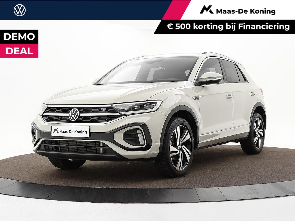 Volkswagen T-Roc 1.5 TSI 150pk DSG R-Line · Camera · Keyless · Dodehoeksensor · Stoelverwarming · ACC · Elek. Achterklep · 18"Velgen · Garantie t/m 19-02-2027