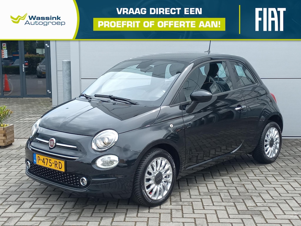 Fiat 500 1.0 Hybrid Lounge | Climate control | Navigatie | LM-velgen | Apple / Android | Cruise control | Parkeersensoren