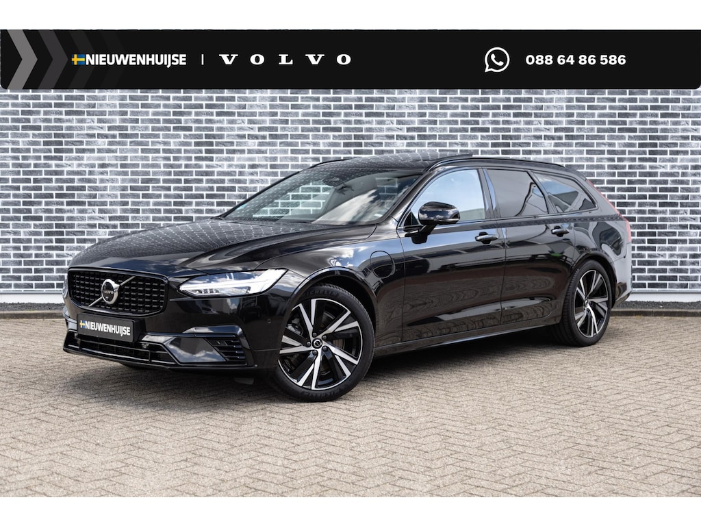 Volvo V90 2.0 T6 Plug-in Hybrid AWD Plus Dark | PHEV Long Range | 360 Graden Camera | Panoramadak | Head-up Display | Harman Kardon Audio | Trekhaak | Cruise Control Adaptief | BLIS | Sportstoelen