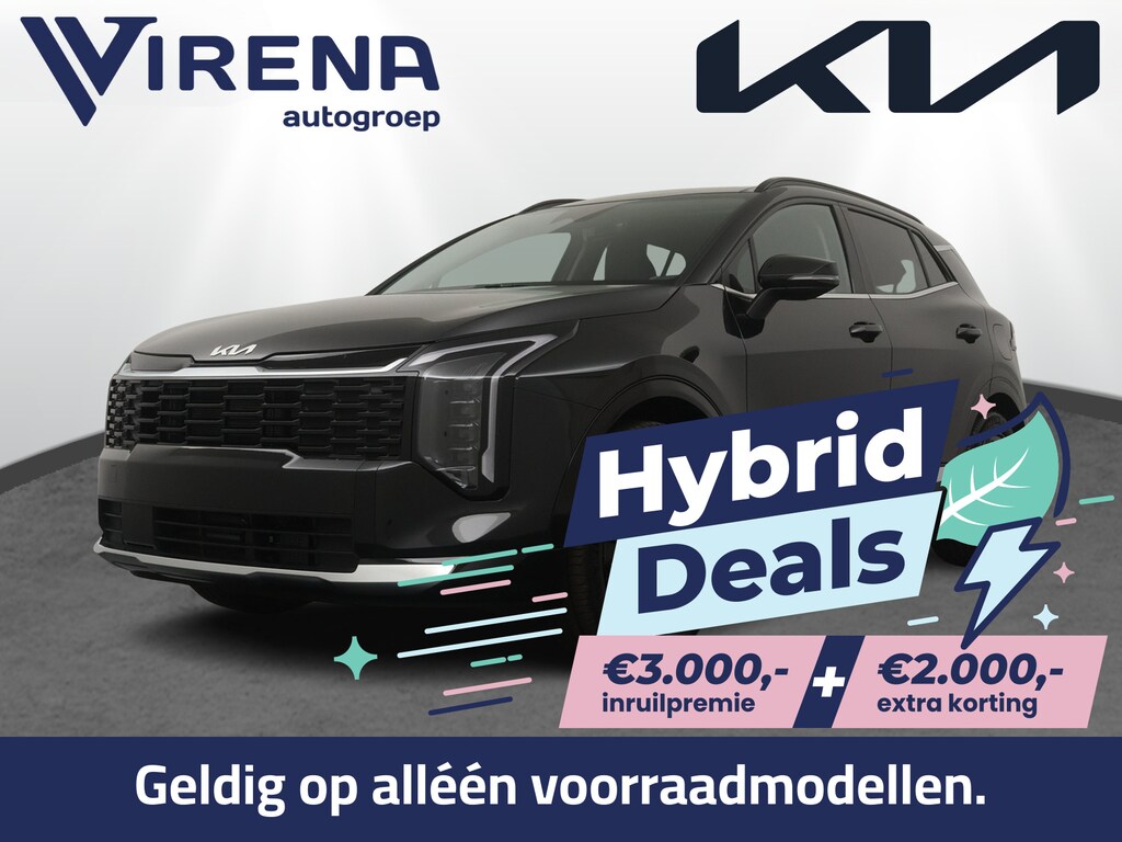 Kia Sportage 1.6 T-GDi Plug-in Hybrid AWD DynamicPlusLine €5.000,- voordeel - Schuif-/Kanteldak - Apple Carplay/Android Auto - Stoel-/Stuurverwarming - Privacy Glass 7 Jaar of 150.000km Fabrieksgarantie