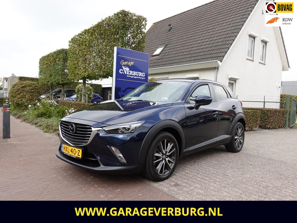 Mazda CX-3 2.0 SkyActiv-G 120 GT-M (Navi,Camera,AdaptiveCruise,Stoelverwarming,Keyless,Headup,1/2 Leer)