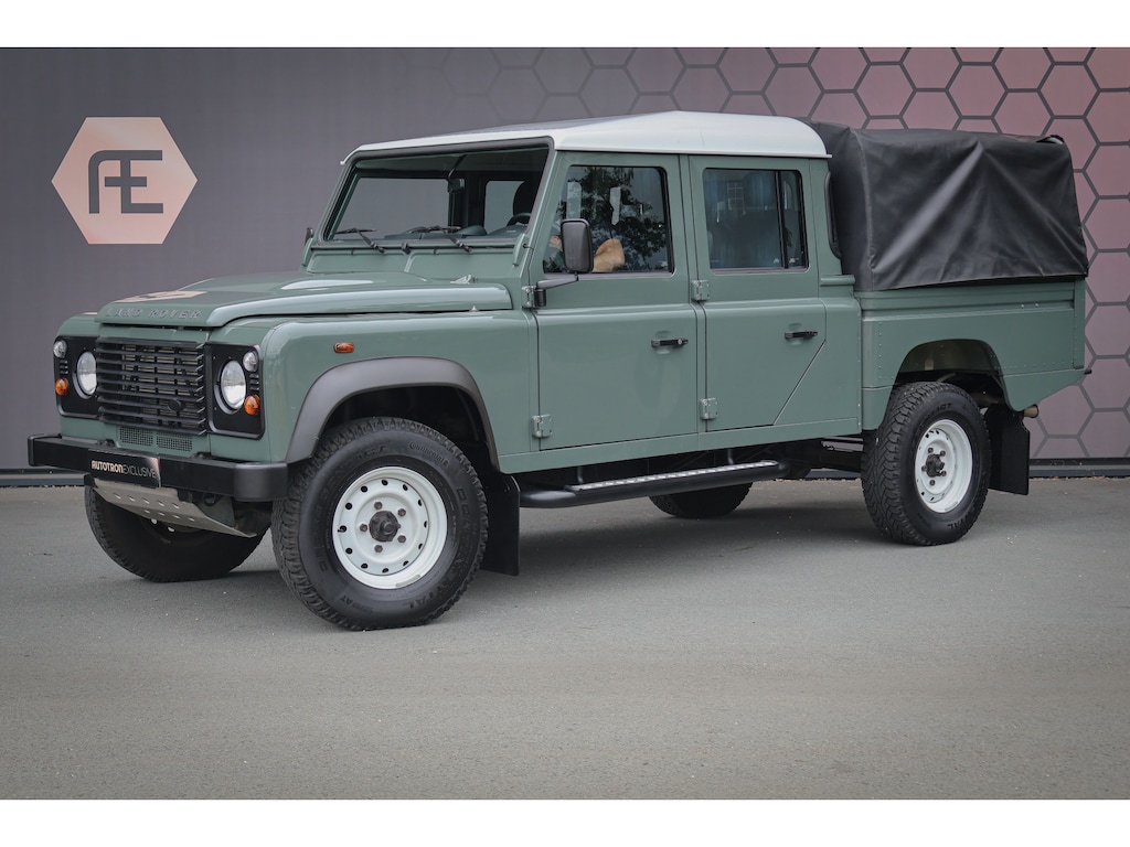Land Rover Defender 2.2 D 130 | 1e EIGENAAR | ELEK. RAMEN | TREKHAAK | UNIEKE KILOMETERSTAND | TREEPLANKEN