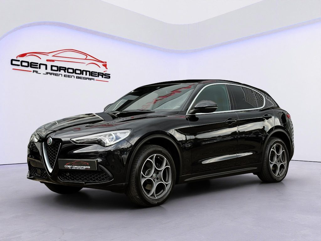 Alfa Romeo Stelvio 2.0 T Q4 AWD B-Tech 280PK /Apple Carplay/Camera+PDC V+A/Adaptive Cruise Control/Lederen stoelen+memory/Climate Control/Stoel&Stuurverwarming/Keyless/Trekhaak/(MET GARANTIE*)