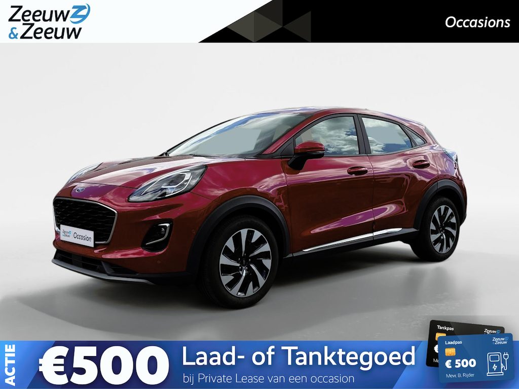 Ford Puma 1.0 EcoBoost Hybrid Titanium | Dealer onderhouden | NL auto | Adapt. Cruise control | BLIS | Winter pack | Parkeersensoren voor en achter | Achteruitrijcamera | Draadloos opladen mobiel | 1e eigenaar | Bovag garantie |