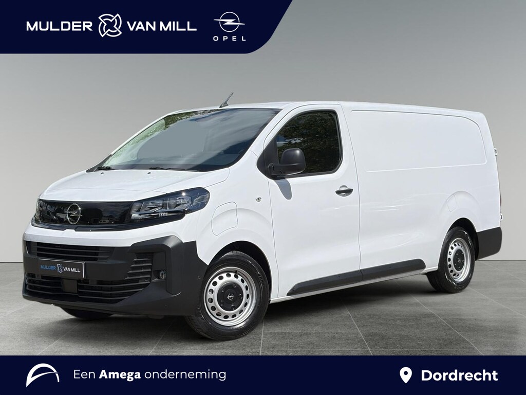 Opel Vivaro-e Electric L3 75 kWh 136pk | ACTIE | 8 jaar garantie | 0% financial lease | Houten afwerking laadruimte | NAVI | Multimedia | Apple Carplay | Android Auto | Achteruitrijcamera | Parkeersensoren voor en achter | Dode hoek detectie | Digitale cockpit | Stuurwielbediening | Mistlampen | Licht- en regensensor | Automatic light | Tussenwand comfort met raam | Bestuurdersstoel comfort | Bank voorpassagiers | Reservewiel | van €48.420 voor €36.150 ex. BTW rijklaar