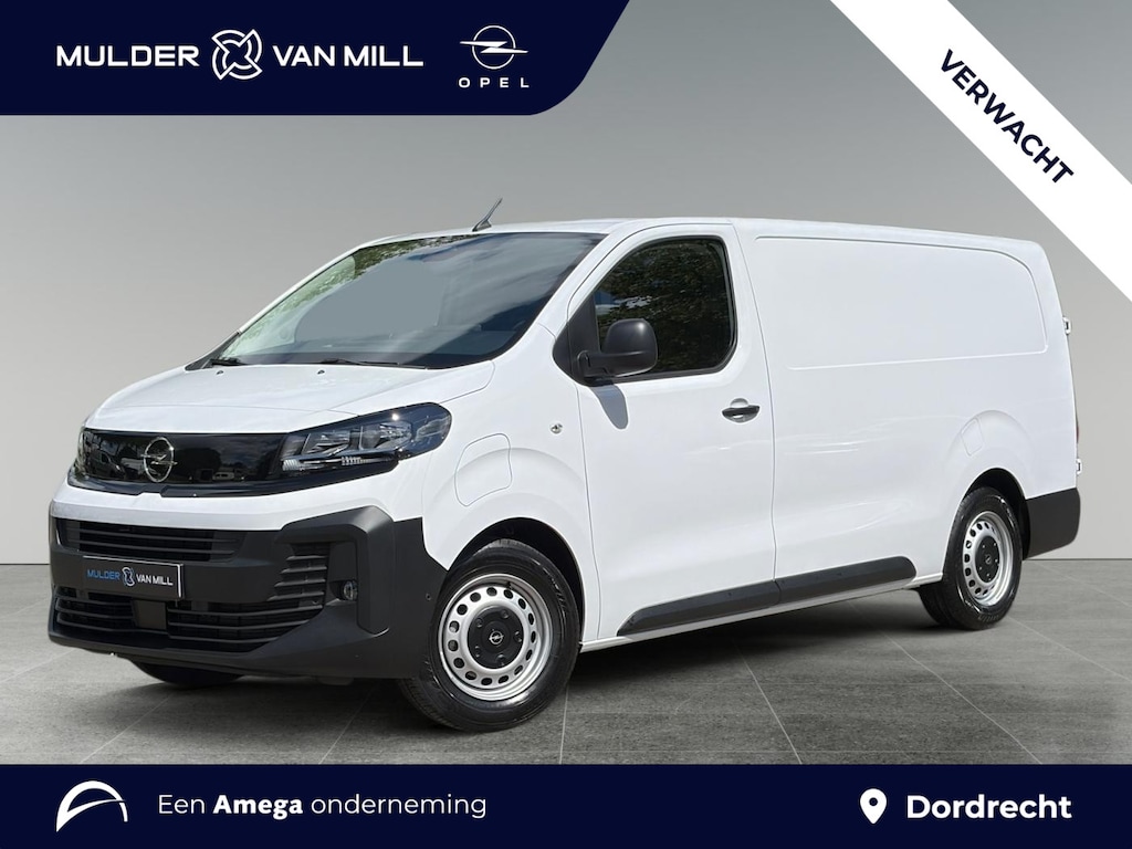 Opel Vivaro-e Electric L3 75 kWh 136pk | 8 jaar garantie | 0% financial lease | Houten afwerking laadruimte | NAVI | Multimedia | Apple Carplay | Android Auto | Achteruitrijcamera | Parkeersensoren voor en achter | Dode hoek detectie | Digitale cockpit | Stuurwielbediening | Mistlampen | Licht- en regensensor | Automatic light | Tussenwand comfort met raam | Bestuurdersstoel comfort | Bank voorpassagiers | Reservewiel | van €48.420 voor €37.150 ex. BTW rijklaar