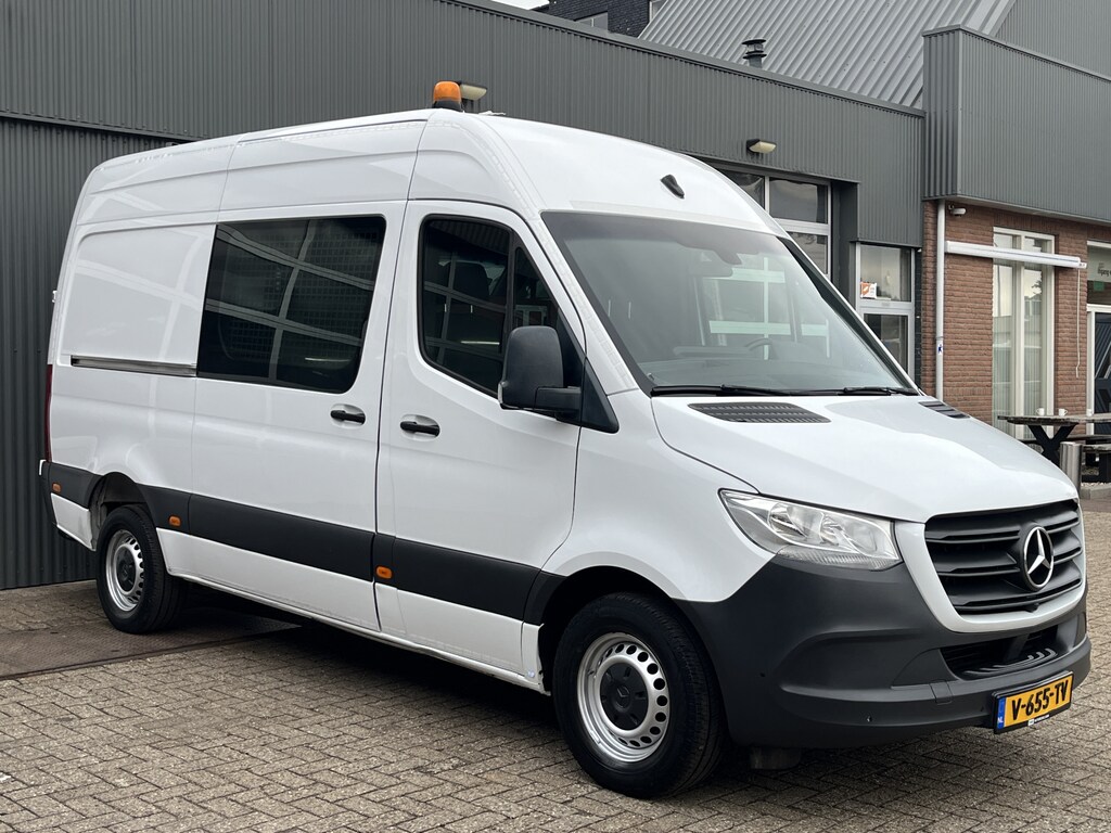 Mercedes-Benz Sprinter 314 2.2 CDI L2H2 Werkplaats inrichting Airco Cruise controle Trekhaak 2800kg Kastinrichting Omvormer Apple carplay 1e Eigenaar Euro 6 Bpm vrij voor particulier gebruik!!