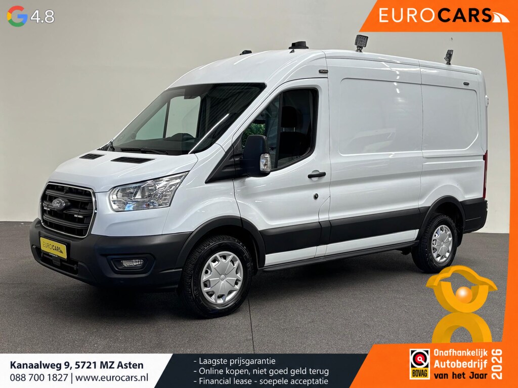 Ford Transit 310 2.0 TDCI L2H2 Trend 130PK Airco Cruise Control Stoelverwarming Verwarmbare voorruit Parkeersensoren Elektrische verstelbare voorstoel