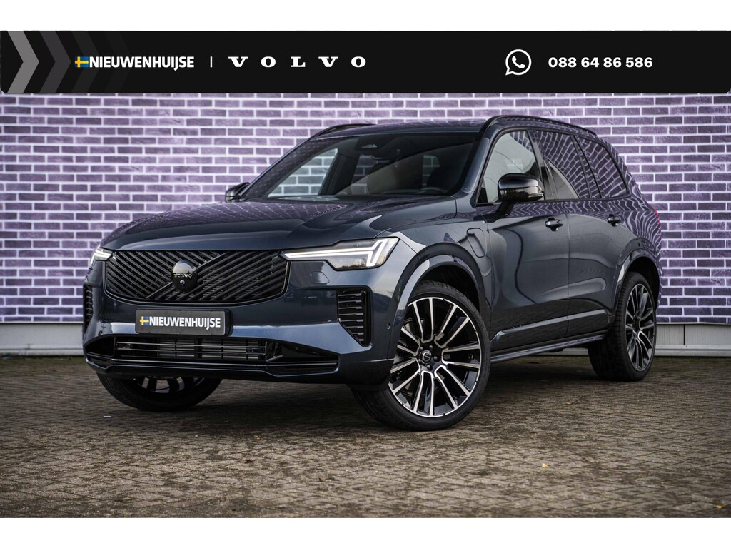 Volvo XC90 T8 Plug-in hybrid AWD Ultra Black Edition Executive | Luchtvering | Trekhaak | Gelaagd Glas | Bowers & Wilkins | Massage & Ventilatie Stoelen | Panoramadak |