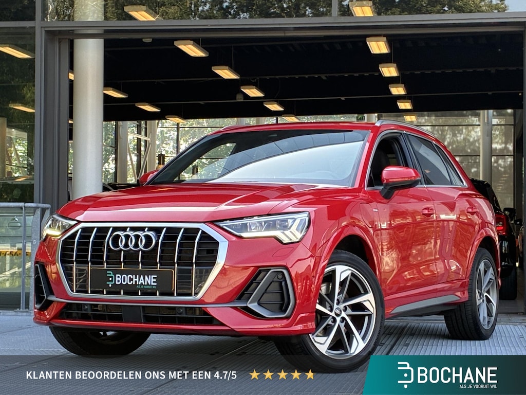 Audi Q3 45 TFSI e S edition | S-line | Memory | 360° Camera | Sonos-Audiosysteem | Stoelverwarming | Adaptieve Cruise Control | Rubberen + Stoffen mattenset!
