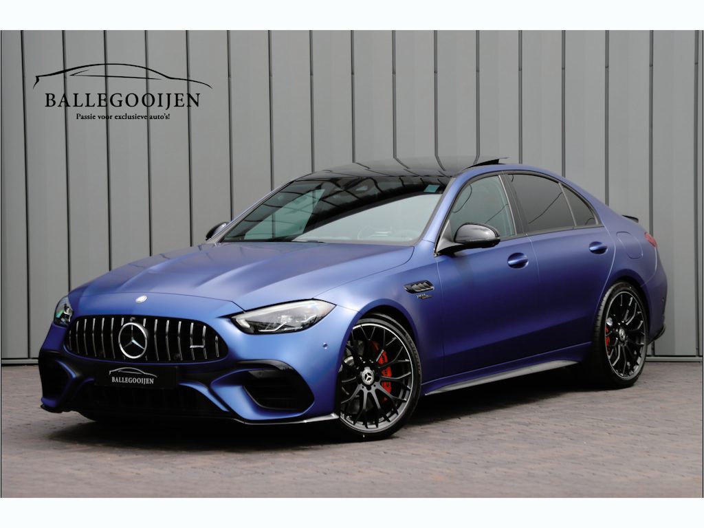 Mercedes-Benz C-klasse AMG 63 S E Performance | 680PK | Head-up | Schaalstoelen | Carbon | Burmester | Sfeerverlichting | Track-pace | Stoelkoeling | 2023.