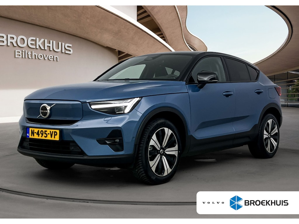 Volvo C40 Recharge Twin Intro Edition 78 kWh | PDC V+A en 360 Camera | Elektrische achterklep | AWD | Panoramadak | Alcantara Bekleding | Keyless | Extra getint glas |