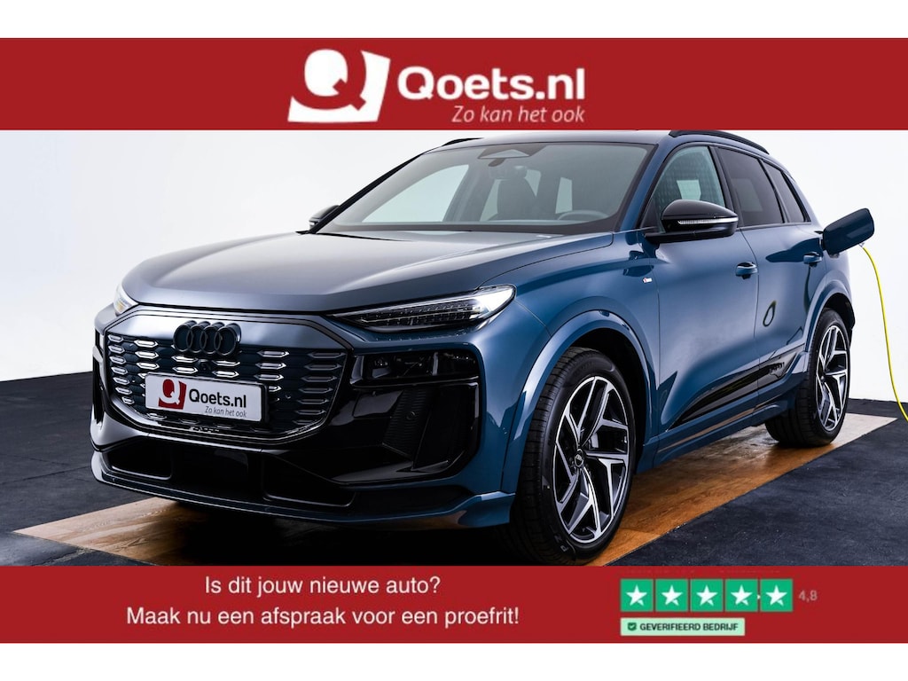 Audi Q6 e-tron S edition quattro 100 kWh Tech Pro - Panoramadak - Adaptieve Cruise Control - Adaptive air suspension - MMI experience plus - B&O - Stoelventilatie voor - Zwartoptiek pakket - OLED achterlichten -