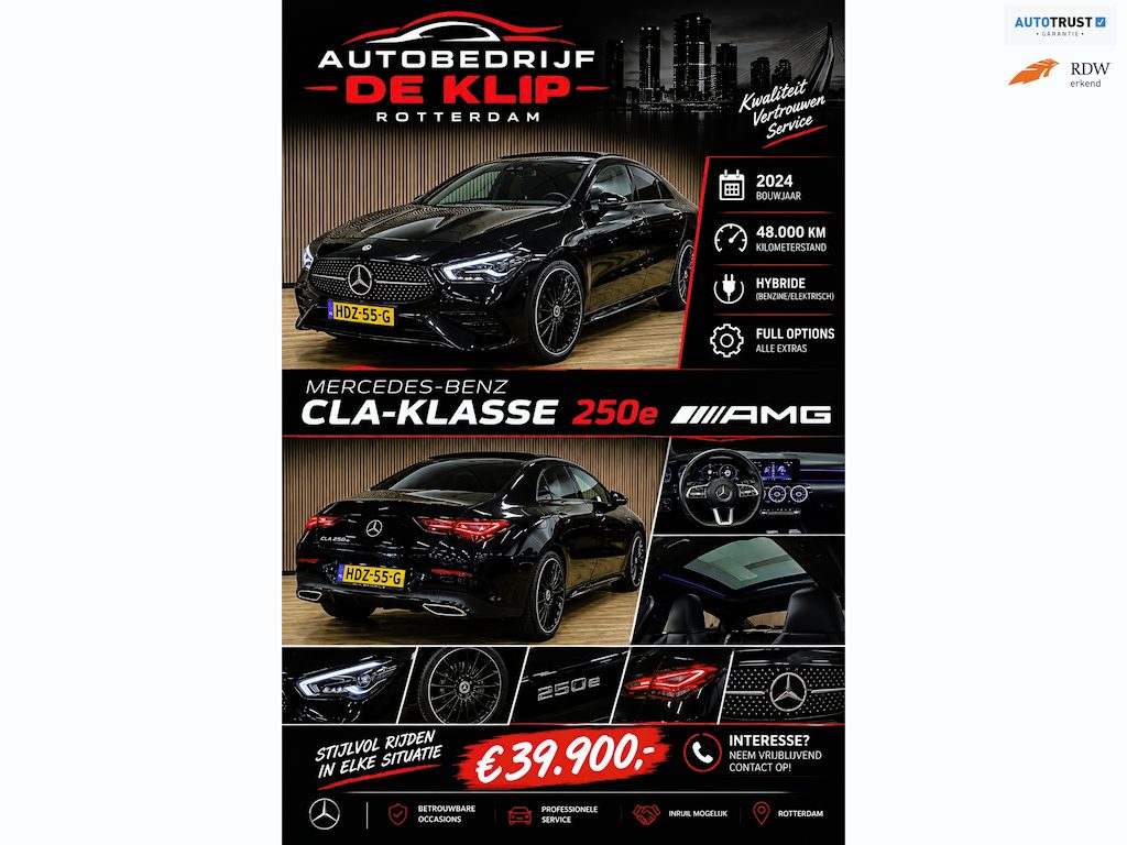 Mercedes-Benz CLA 250 e AMG Line|Camera|Navigatie|Climate Control|Automaat|