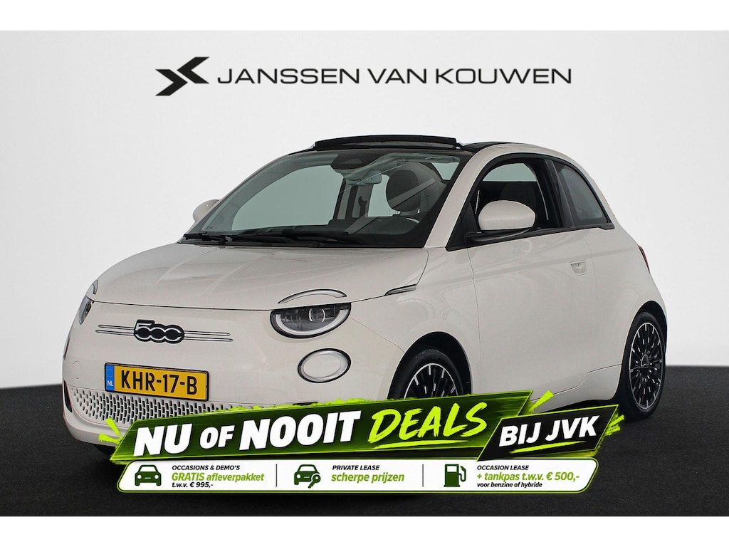 Fiat 500C Icon 42 kWh Stoelverwarming 17'' Diamantfinish Velgen Cruise control
