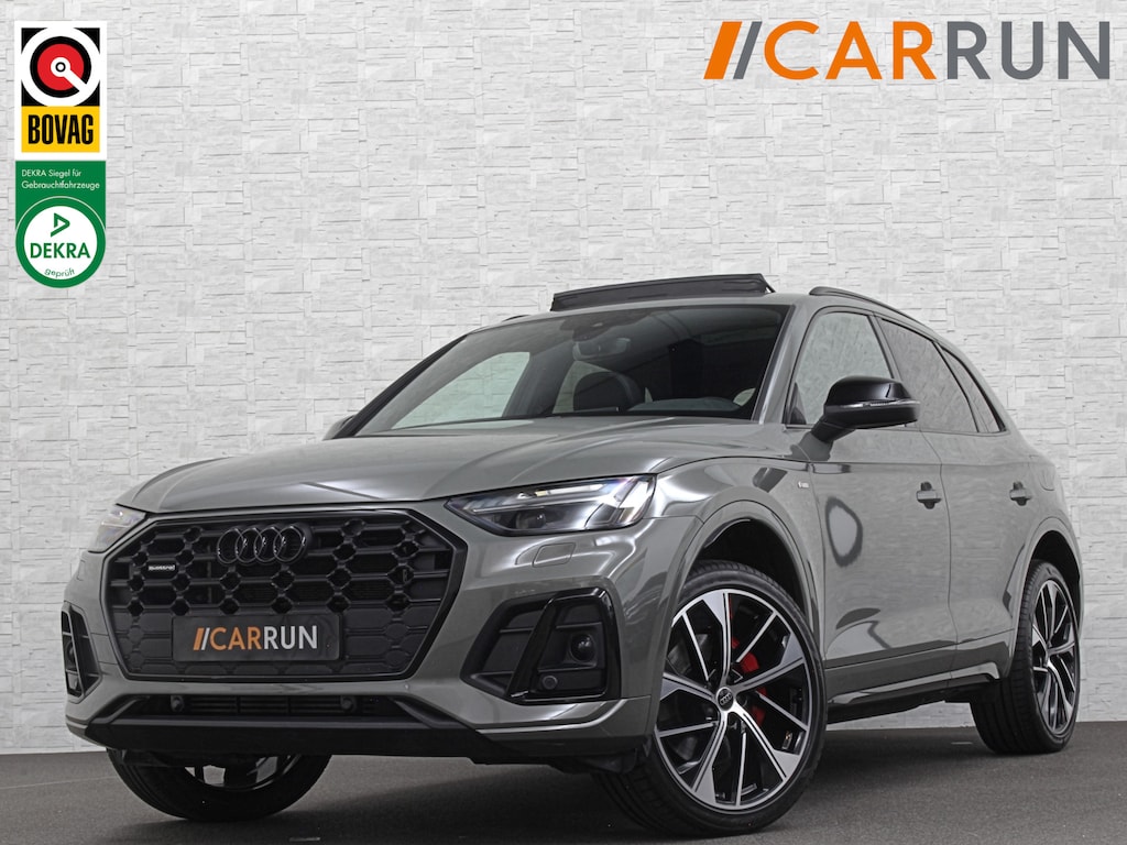 Audi Q5 55 367pk Competition #RS-Leder | ACC | Panorama | Lane Assist | 21" | Sfeerverlichting | Camera | Carplay | Stuurwielverwarming | Black Optic | Draadloos laden | Sportstoelen | 91000,= Nw.Pr. | 10-2024 | 23dkm! | Fabr. Garantie.