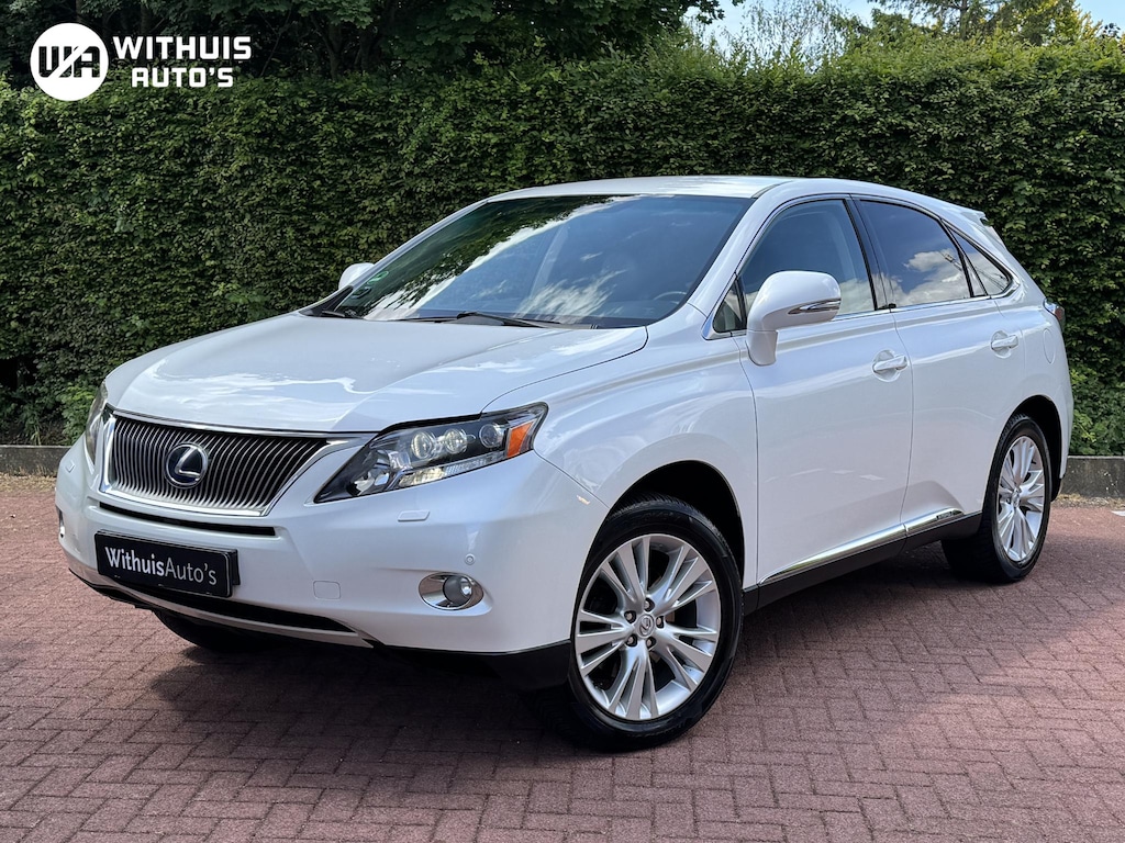 Lexus RX 450h Pearl-white/Zwart leder LED