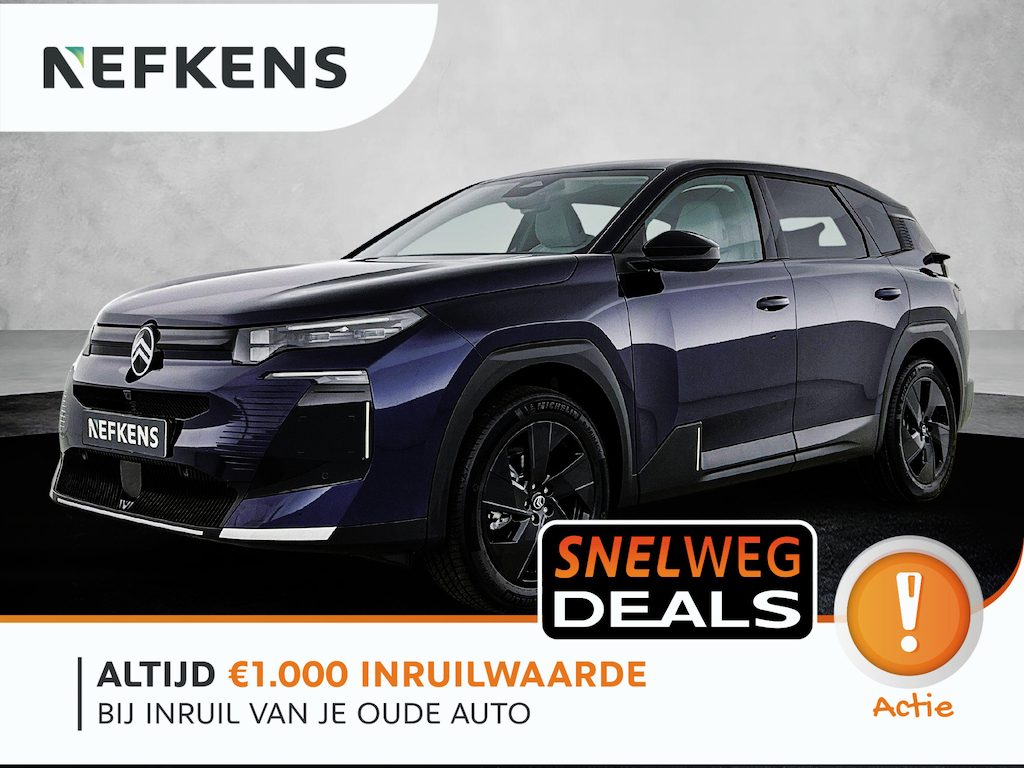 Citroën C5 Aircross 1.2 Hybrid 145pk Max Automaat | VOORRAAD VOORDEEL | Elektrische Bedienb. Bestuurdersstoel | Adaptieve Cruise Control | 360 Camera | Head-Up Display | Stoelverwarming/Verkoeling |
