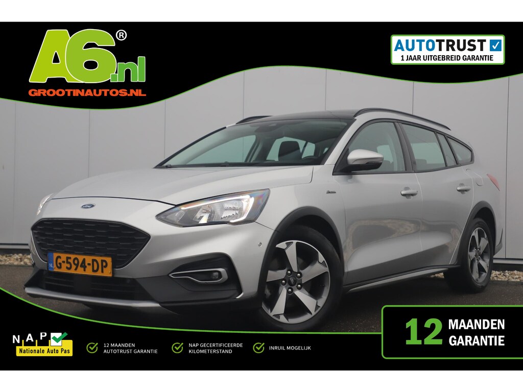 Ford Focus Wagon 1.5 EcoBlue Active Business Panoramadak 17 inch LMV Navigatie Carplay Android LED Achteruitrijcamera Cruise Parkeersensor Unieke auto!