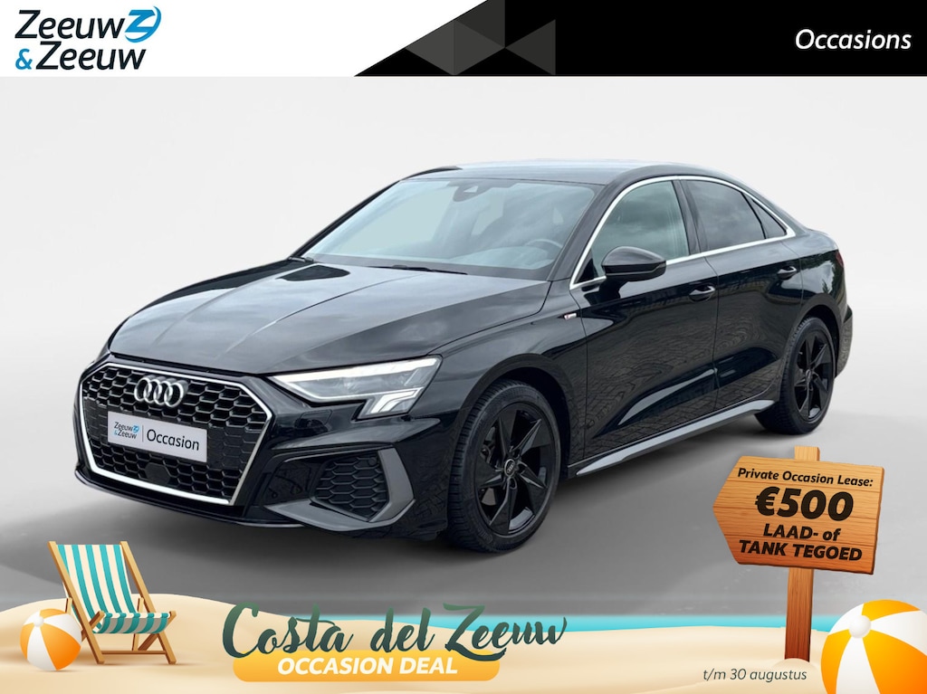 Audi A3 Limousine 110PK 30 TFSI S Edition Automaat | 1e eigenaar | Virtual Cockpit | Navi | Armsteun | Cruise Control | Zwarte Lichtmetalen Velgen | Apple CarPlay/Android Auto | Full LED koplampen | Keyless Entry |
