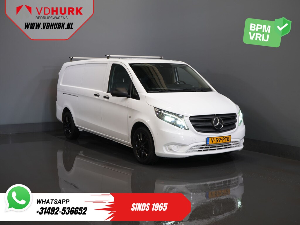 Mercedes-Benz Vito 119 CDI Aut. L3 LED/ Carplay/ Stoelverw./ Standkachel/ Navi/ Cruise/ Camera/ Airco/ 17”LMV/ PDC/ Dakdragers/ Trekhaak