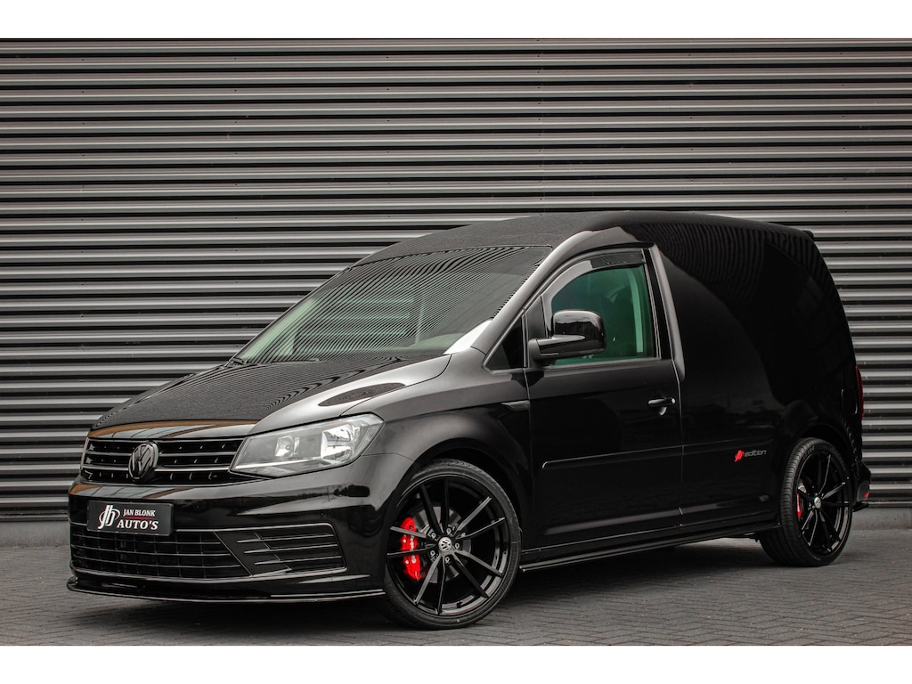 Volkswagen Caddy 2.0 TDI 185PK JB- EDITION / FULL BLACK / SCHROEFSET / LEDEREN BEKLEDING / NIEUWSTAAT / ELEK- PAKKET / MAXTON PACK
