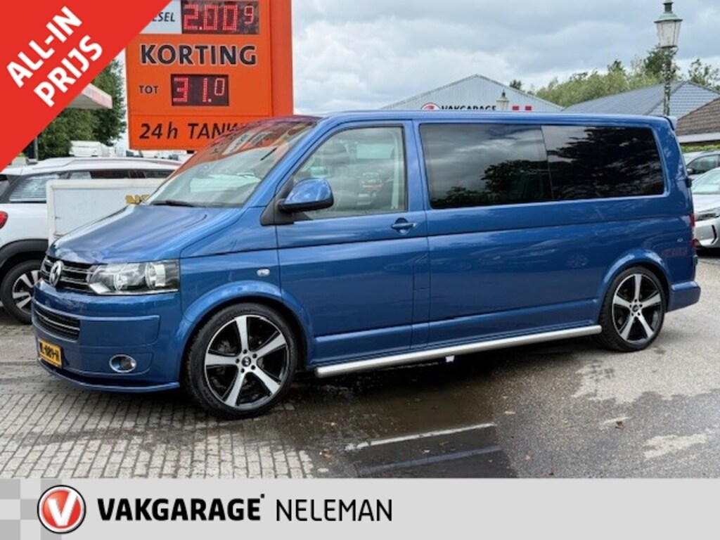 Volkswagen Transporter 180 PK DUBBEL CABINE LEER VERLAAGD 20inch