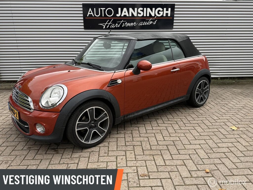 MINI Cooper Cabrio 1.6 Chili Automaat | Stoelverwarming | Leer | Harman/Kardon | LM Velgen | PDC Achte