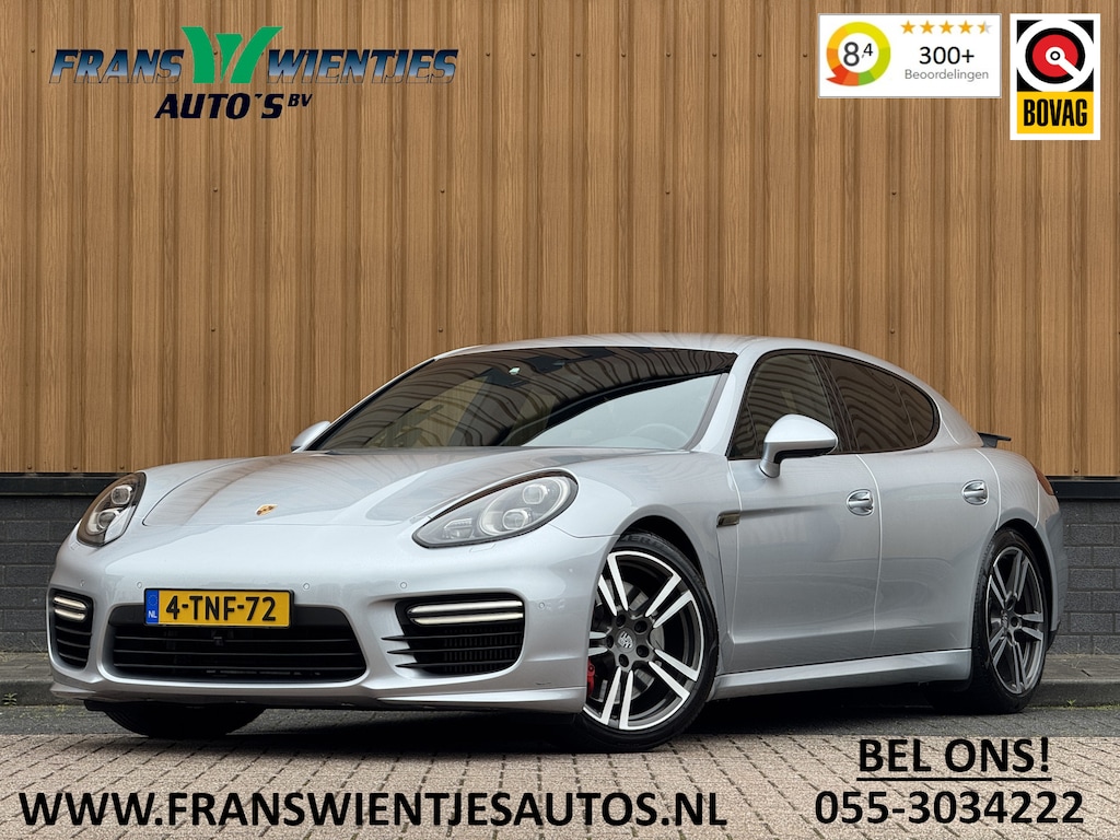 Porsche Panamera 4.8 Turbo | Facelift! | Origineel Nederlands | 520 PK! | Luchtvering | Apple Carplay | Android Auto | 20" Lichtmetaal | Leder | 360° Camera | Bose | Memory Stoelen |
