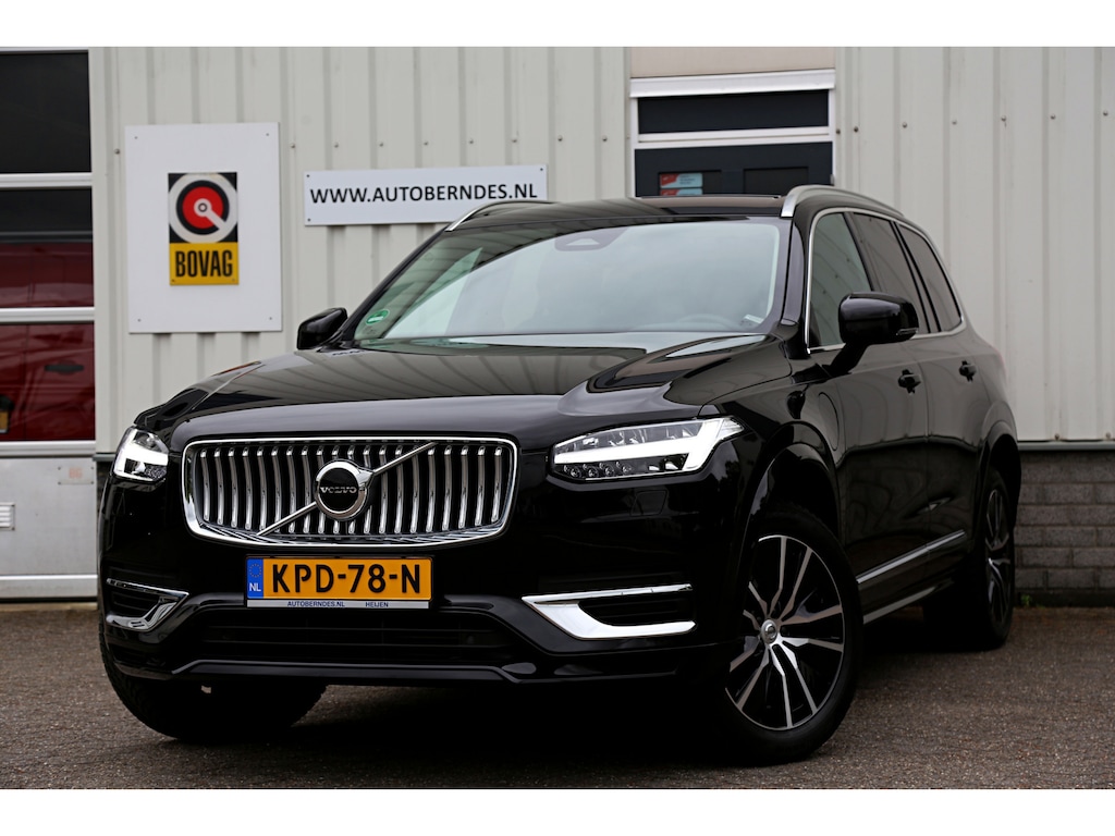 Volvo XC90 2.0 T8 Recharge AWD Core Bright Longe Range*Perfect Volvo Onderh.*Pilot ass./ACC/Elek. Trekhaak/Leder/Stoelverw.V+A/Stuurverw./Apple Carplay-Android/H&K/Dodehoek/Full LED/Camera/Parkeersens.V+A/19 inch LM*