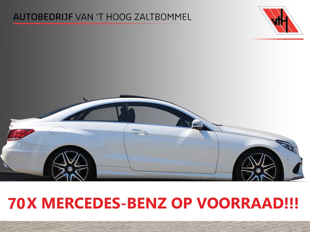 Mercedes-Benz E-klasse Coupé 320 Prestige AMG PANORAMADAK LEDER MEMORY DISTRONIC 360-CAMERA H&K 19''