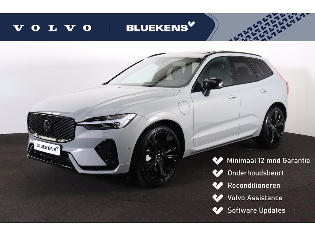 Volvo XC60 T6 Plug-in hybrid AWD Ultra Black Edition - Luchtvering - Panorama/schuifdak - IntelliSafe Assist & Surround - Harman/Kardon audio - Adaptieve LED koplampen - Verwarmde voorstoelen, stuur & achterbank - Parkeersensoren voor & achter - Elektr. bedienb. voorstoelen met geheugen - Head up display - Draadloze tel. lader - Extra getint glas - 21' LMV