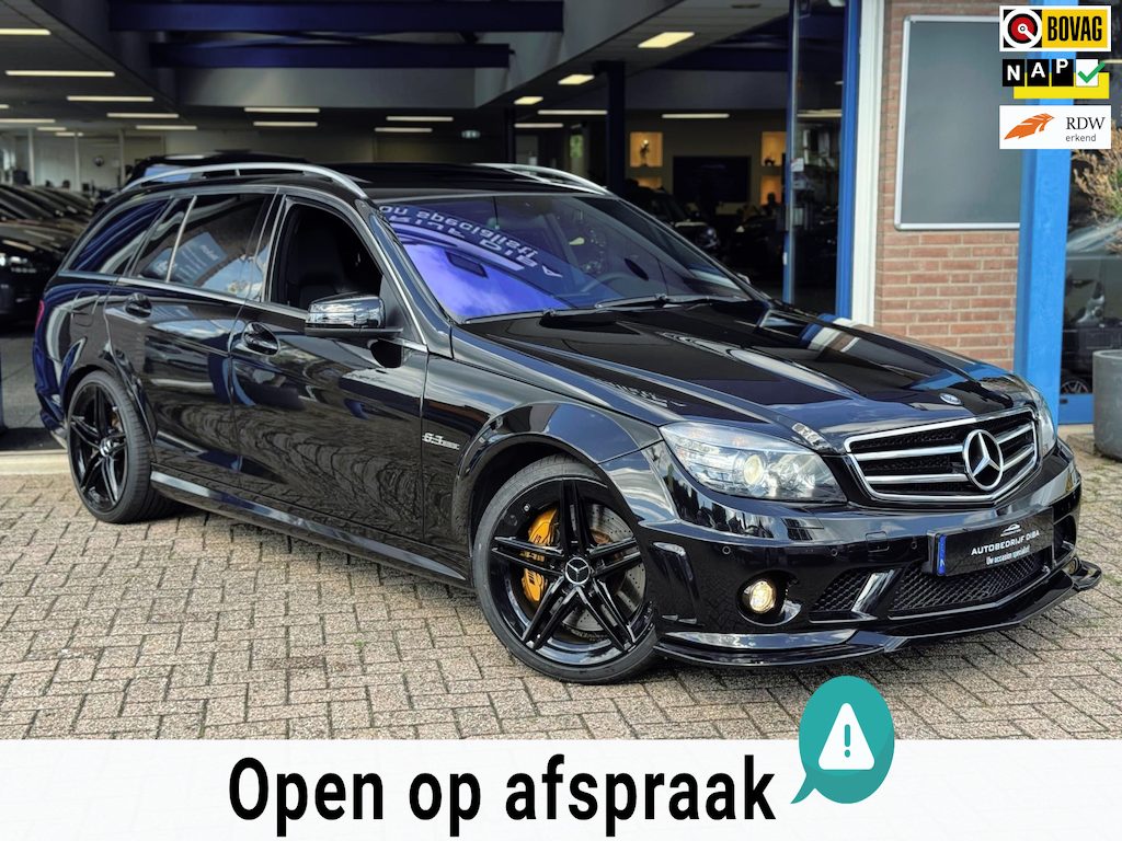Mercedes-Benz C-klasse Estate AMG 63 2009 ZWART Youngtimer!