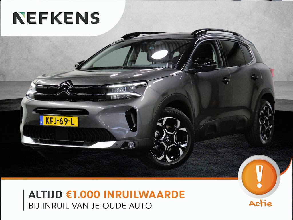 Citroën C5 Aircross 1.2 Hybrid 145PK Max | 1ste eigenaar | AppleCarPlay/AndroidAuto | Cruise Control | Keyless | Navigatie | FULL LED | DAB Radio | Isofix | Privacy Glass | Parkeersensoren |