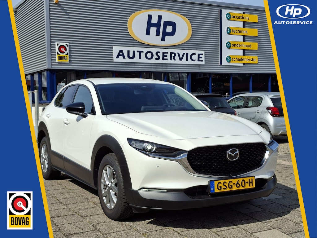 Mazda CX-30 2.0 e-SkyActiv-G M Hybrid Homura PearlWhite Adaptieve-Cruise Carplay Elek.Achterklep Achteruitrijcamera Head-Up NAP!