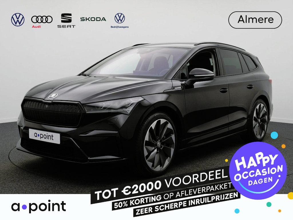 Skoda Enyaq iV 80 Sportline SOH 90% | 204pk | Navigatie | Parkeercamera | Adaptieve cruise controle | Stoelverwarming | Stuurverwarming | Adapt. Cruise |