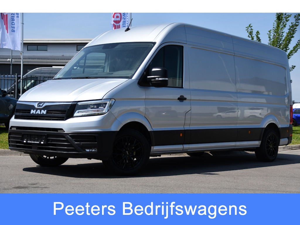 MAN TGE 3.180 35 2.0 L4H3 PB Edition Cruise, Camera, Carplay, 177pk, LED, Clima, Trekhaak, Automaat, Sensoren, Geveerde stoel, Uniek!