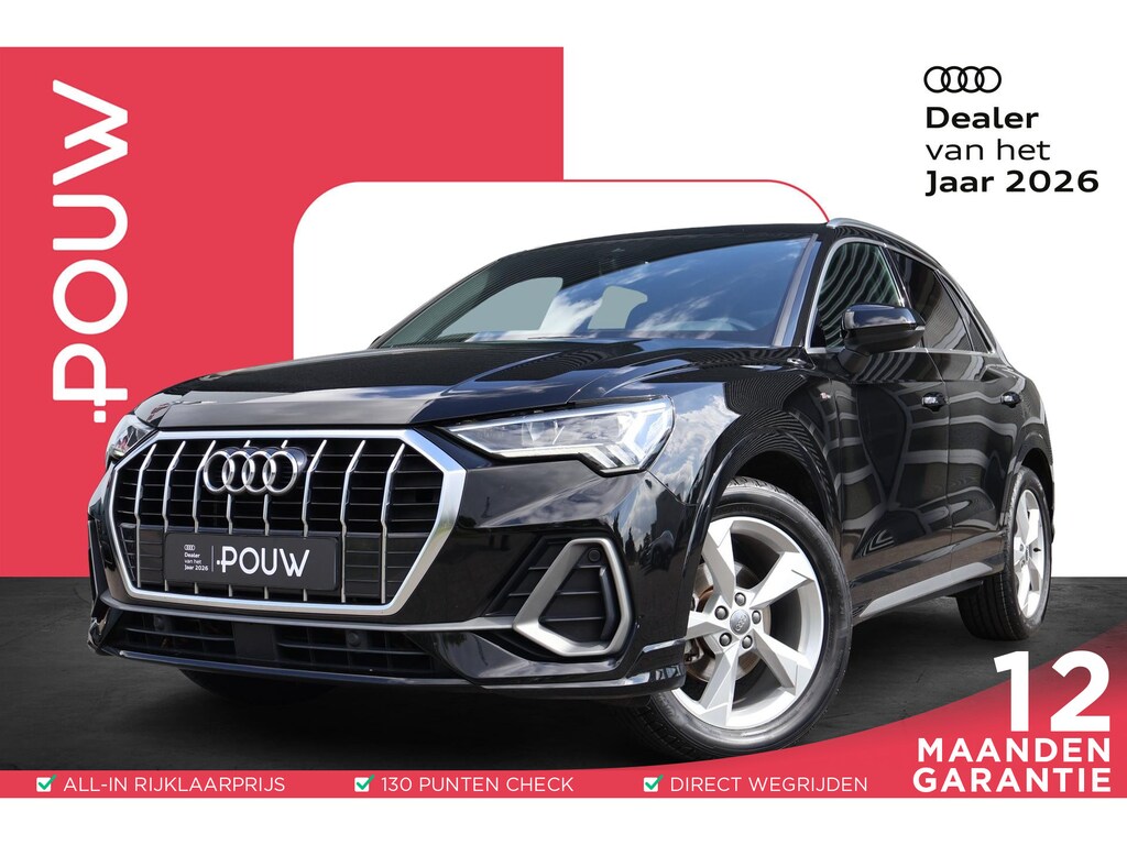 Audi Q3 35 TFSI 150pk S-tronic S-Line | Afn. trekhaak | Navigatie | Sportstoelen | Stoelverwarming | Cruise Control | Dodehoek sensor | Elek. kofferbakklep | Elek. inklapbare spiegels