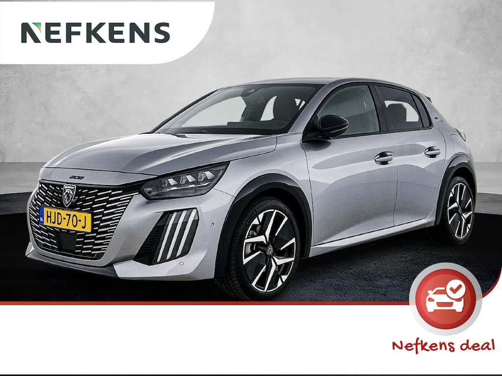 Peugeot 208 GT Hybrid 145pk Automaat | Navigatie | 360° Camera | Climate Control | Adaptieve Cruise Control | Parkeersensoren v+a | Armsteun | Keyless | Full Led koplampen | Dodehoeksensor| Leder/stof sportstoelen | Bluetooth | Draadloze Apple CarPlay / Android Auto | DAB+ radio | Donker getint glas | 17" lichtmetalen velgen |