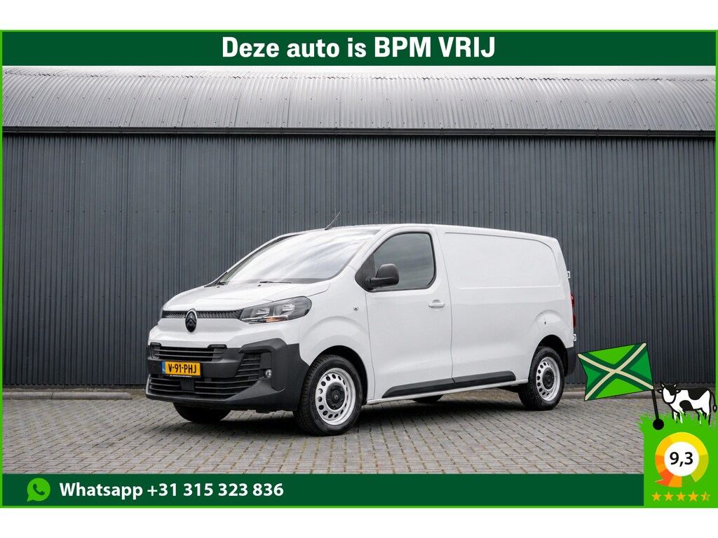 Citroën Jumpy 2.0 BlueHDi | 145 PK | AUT | Vitrual display | Camera | Carplay | Cruise | Airco | 3-Zits